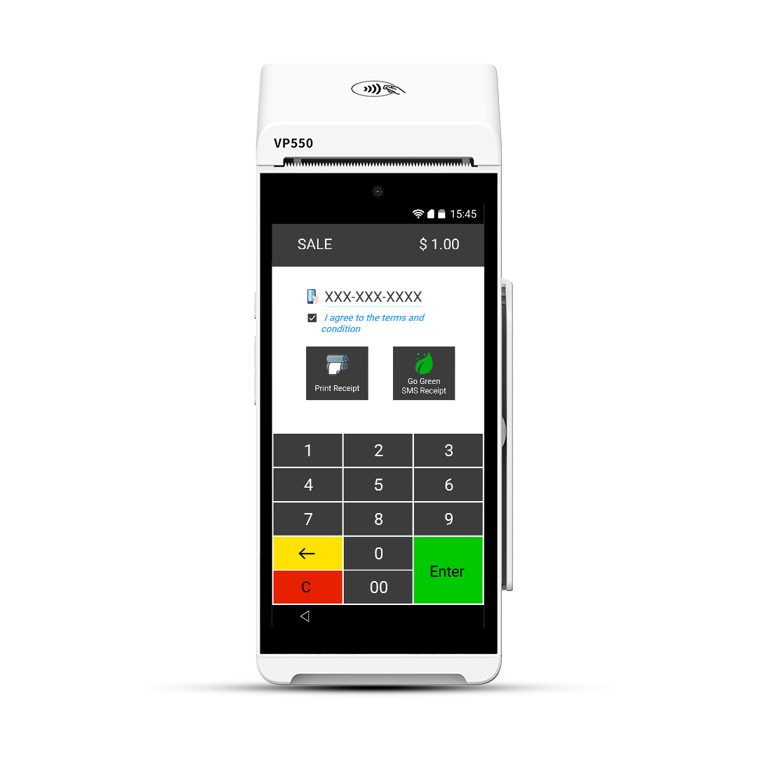Valor Processor Comparsion Terminals VP550